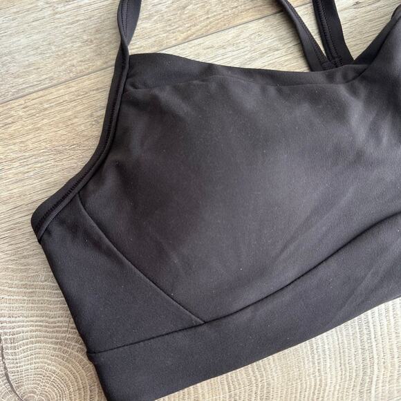 Athleta Vital Sports Bra A-C Cup Truffle Brown M 819515 - Picture 5 of 10